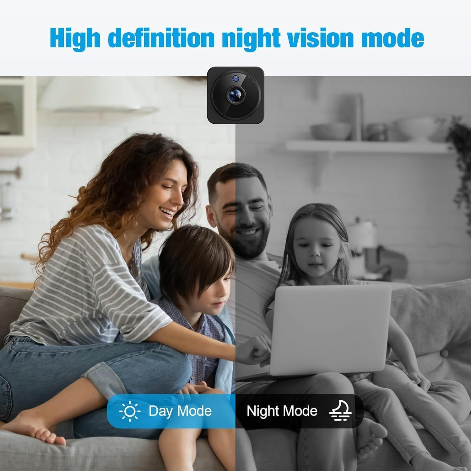 2025 Upgraded 4K Hidden Camera Spy Camera with 32GB TF Card,1080P HD Mini Nanny Cam for Home/Office with Night Vision, App Control Wifi Indoor Security Cameras, Motion Detection, Wireless Remote image number 4