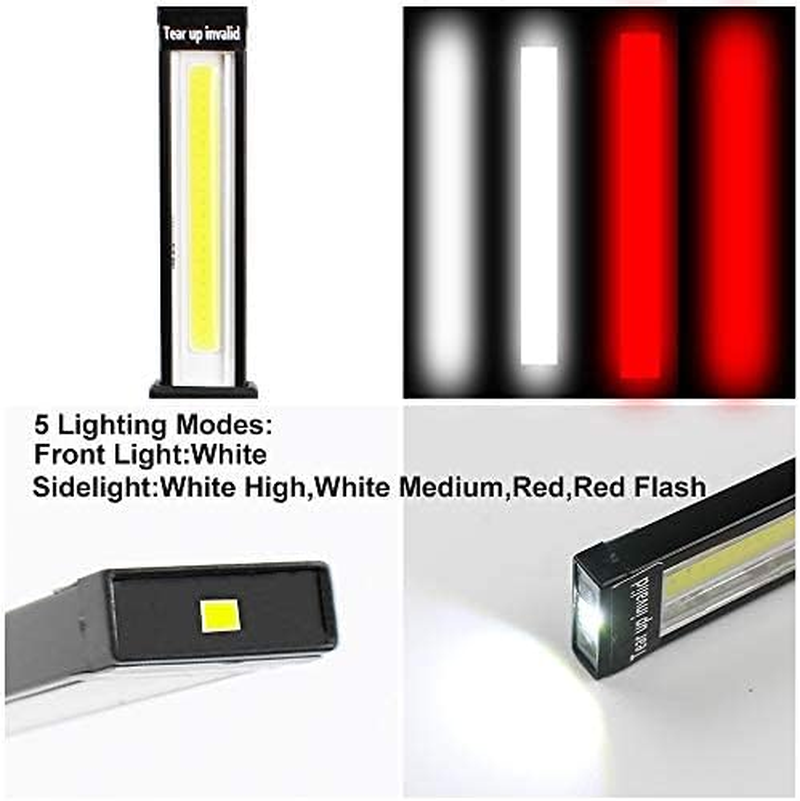 Lebote LED Work Light, COB Rechargeable with Magnetic Base, 360&deg; Rotate, 5 Light Modes, Portable for Car Repair, Household & Emergency Use (2 Pack, Large) image number 2