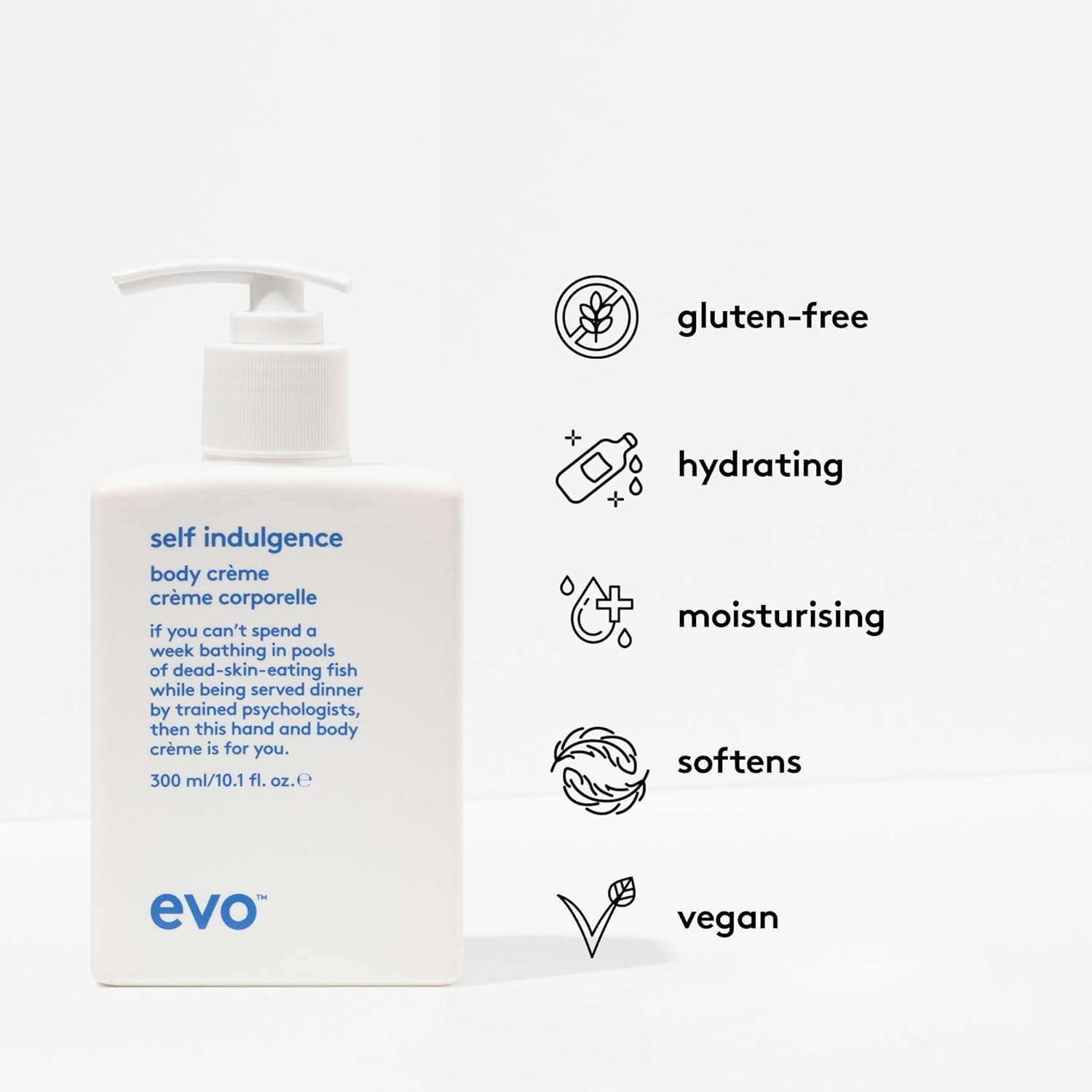 Evo Self Indulgence Body Cr&egrave;me - Full Size Lightly Scented Body Moisturiser, Hydrate & Soften All Skin Types - 300Ml image number 2