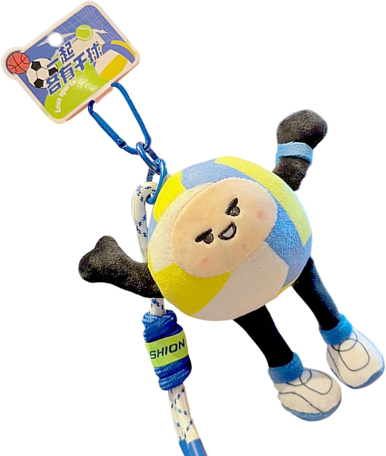 Plush Football Bunk - Soft Ball Key Ring, Cute Mini Keys | Sporty Pendant Toy for Football Lovers, Small Bag Accessory Bag, Gift Portable Keychain, Key Decoration image number 2