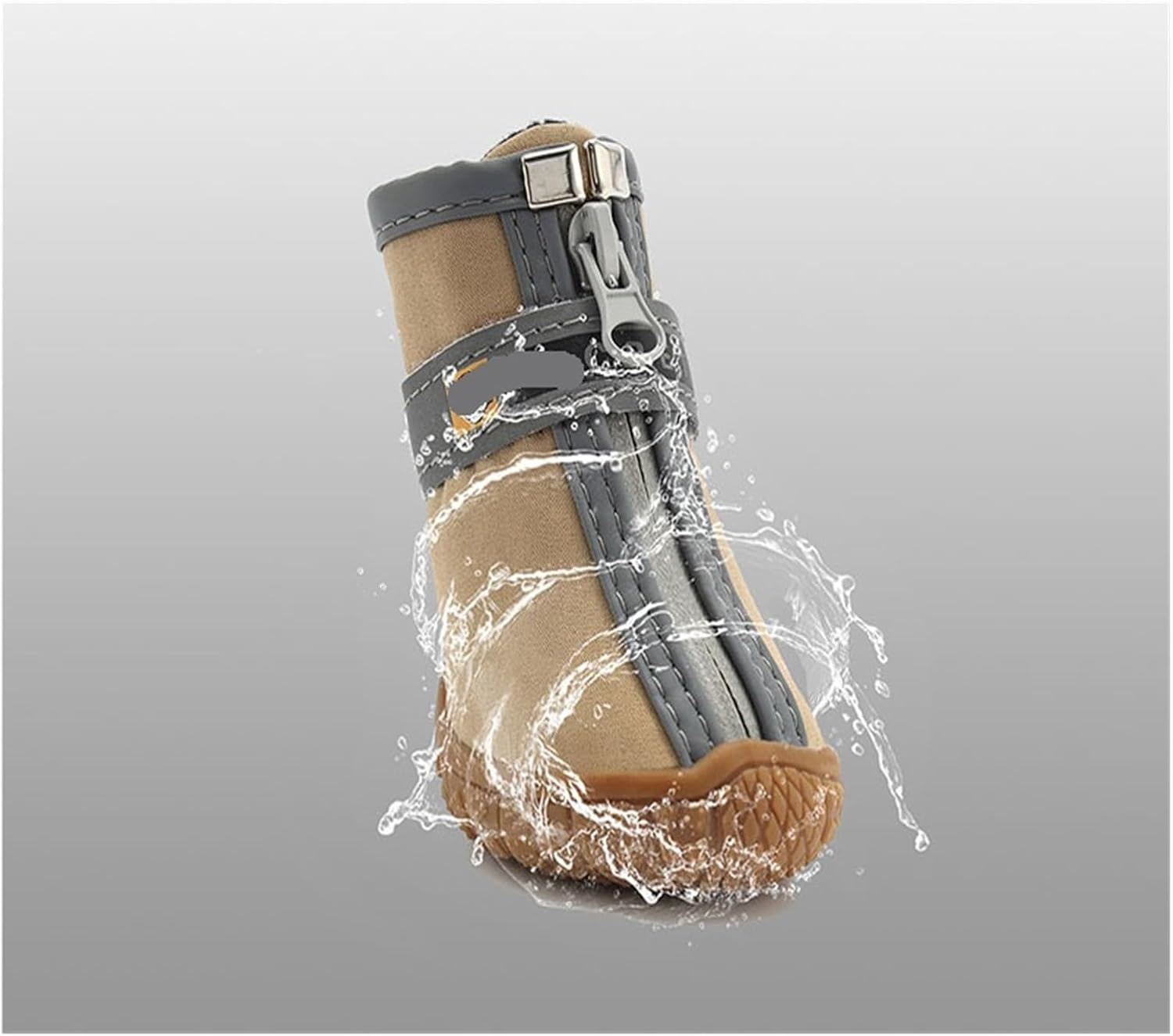 Dog Shoes Pet Dog Shoes Sports Mountain Wearable Pets PVC Soles Dog Boots Small Medium Large Dog Warm (Color : Yellow, Size : Size5) image number 1