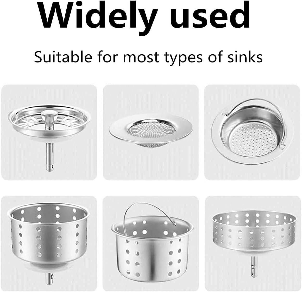 Kitchen Sink Strainer Mesh Bag-100 PCS Mesh Sink Drain Strainer Bags,Elastic Anti-Clogging Sink Filter for Sink Drain Strainer Collecting Kitchen Waste Garbage Leftover Food image number 3