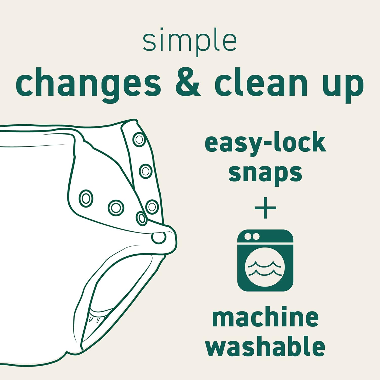 I Play. Unisex Baby Snap Reusable and Toddler Swim Diaper, Navy, 6 Month US image number 5