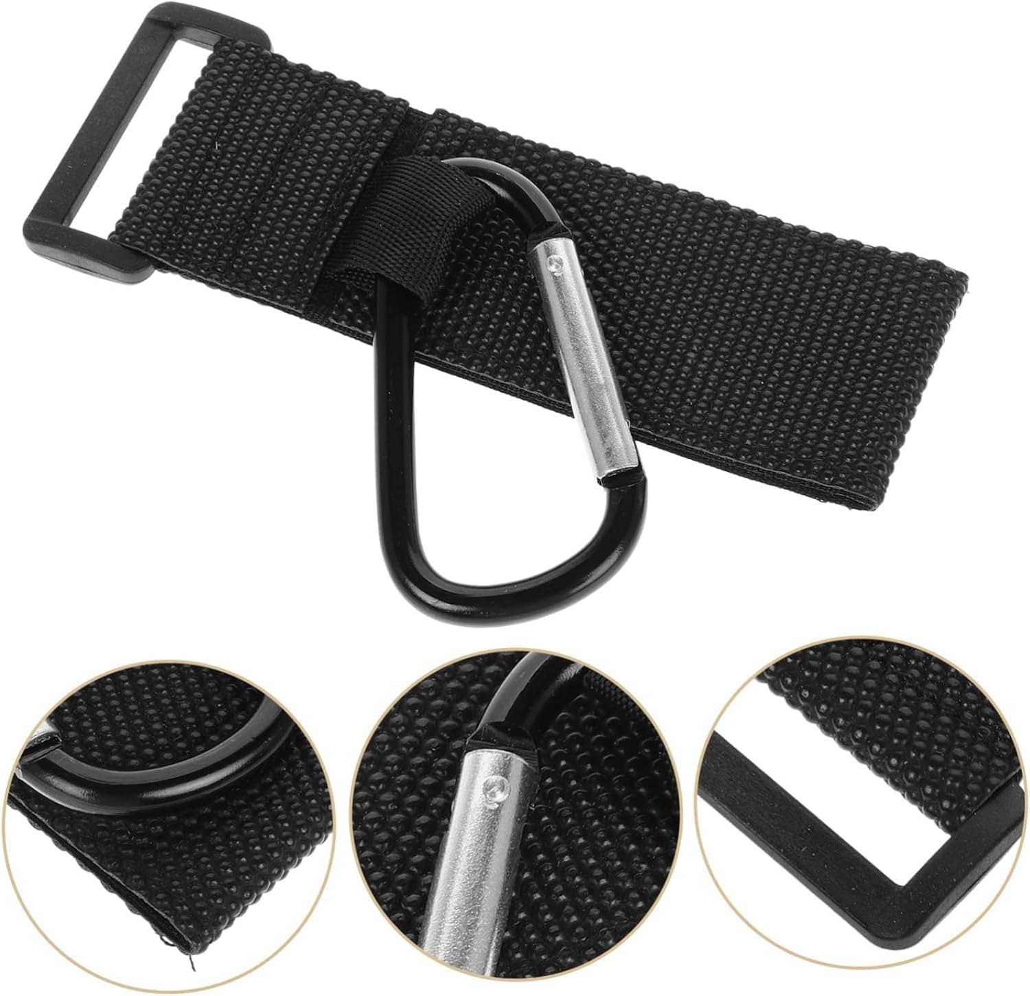 Handlebar Hanging Hook Clamp Bike Hooks Purse Diaper Bags Secure U Clips Clasp Hanger Heavy Duty Strap Lock for Motorcycles Wheelchairs Scooters image number 6