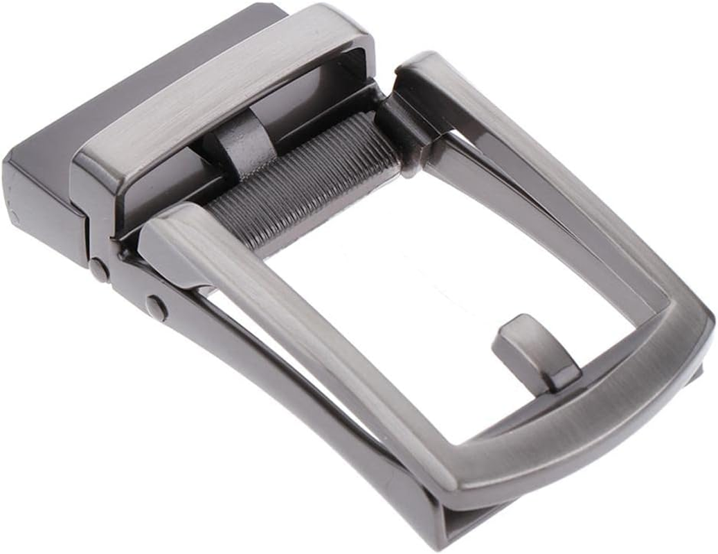 NC Premium Automatic Belt Buckle Replacement Ratchet Belt Slide Belt Accessory - Gunmetal Gray, 8X4X2Cm image number 5