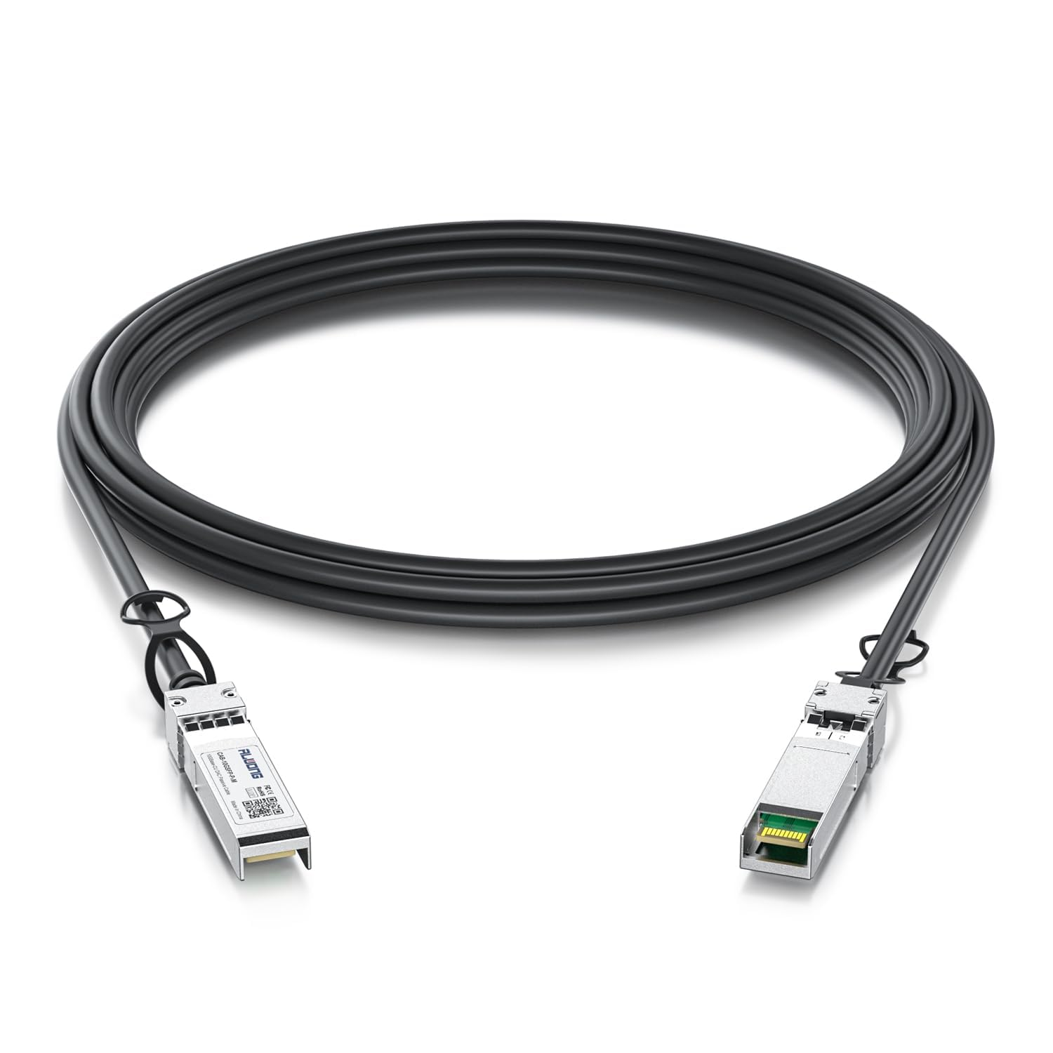 2M/6.56Ft 10G Direct Attach Copper Cable, SFP+ Passive Twinax DAC Cable for Cisco SFP-H10GB-CU2M, Ubiquiti, Arista, D-Link, Intel, Meraki, Mikrotik, Netgear, Tp-Link Etc. image number 4