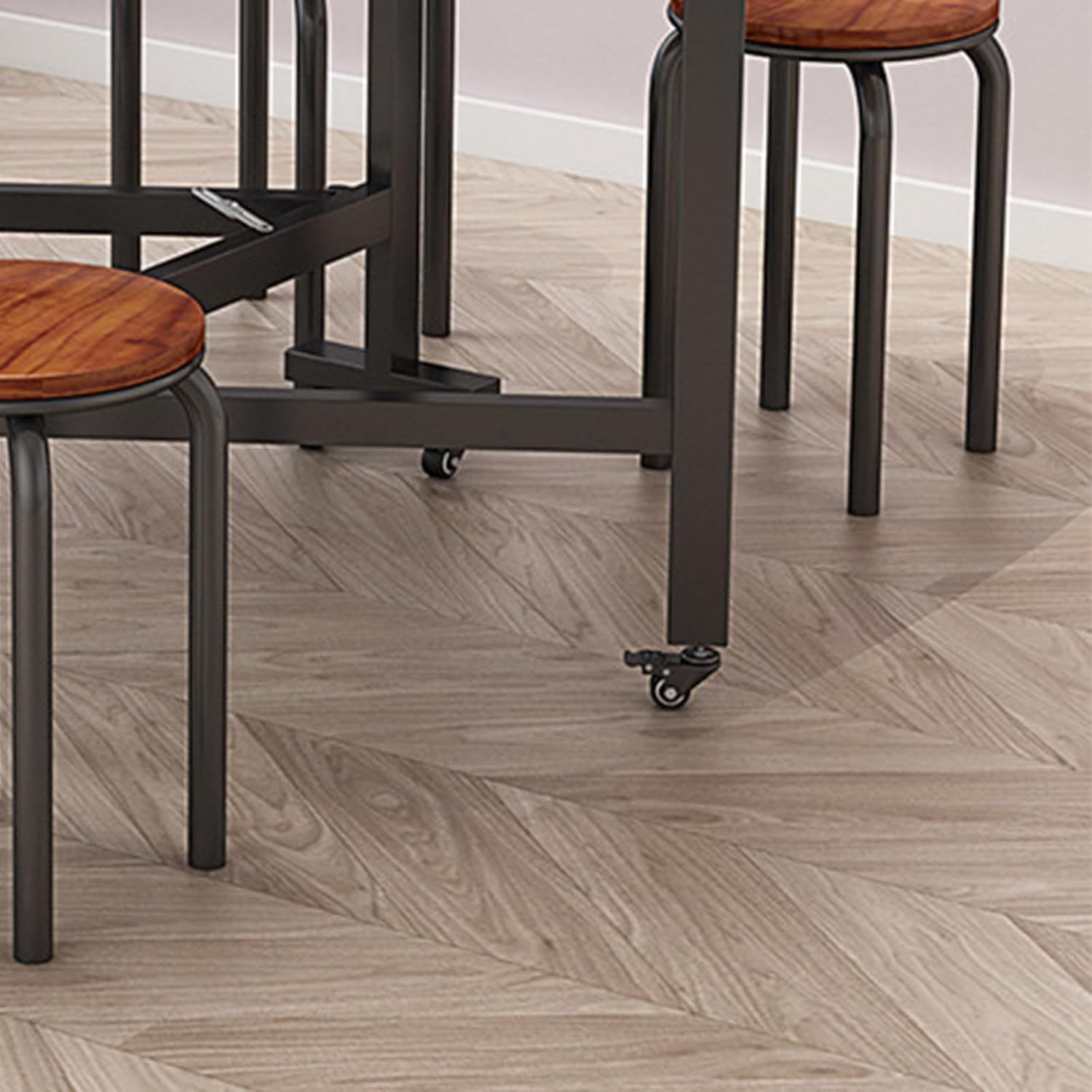 Furniture Rotating Feet, an Ideal Alternative for Furniture Movement a 1.5-Inch Set of 8 Casters with Braking Device image number 2