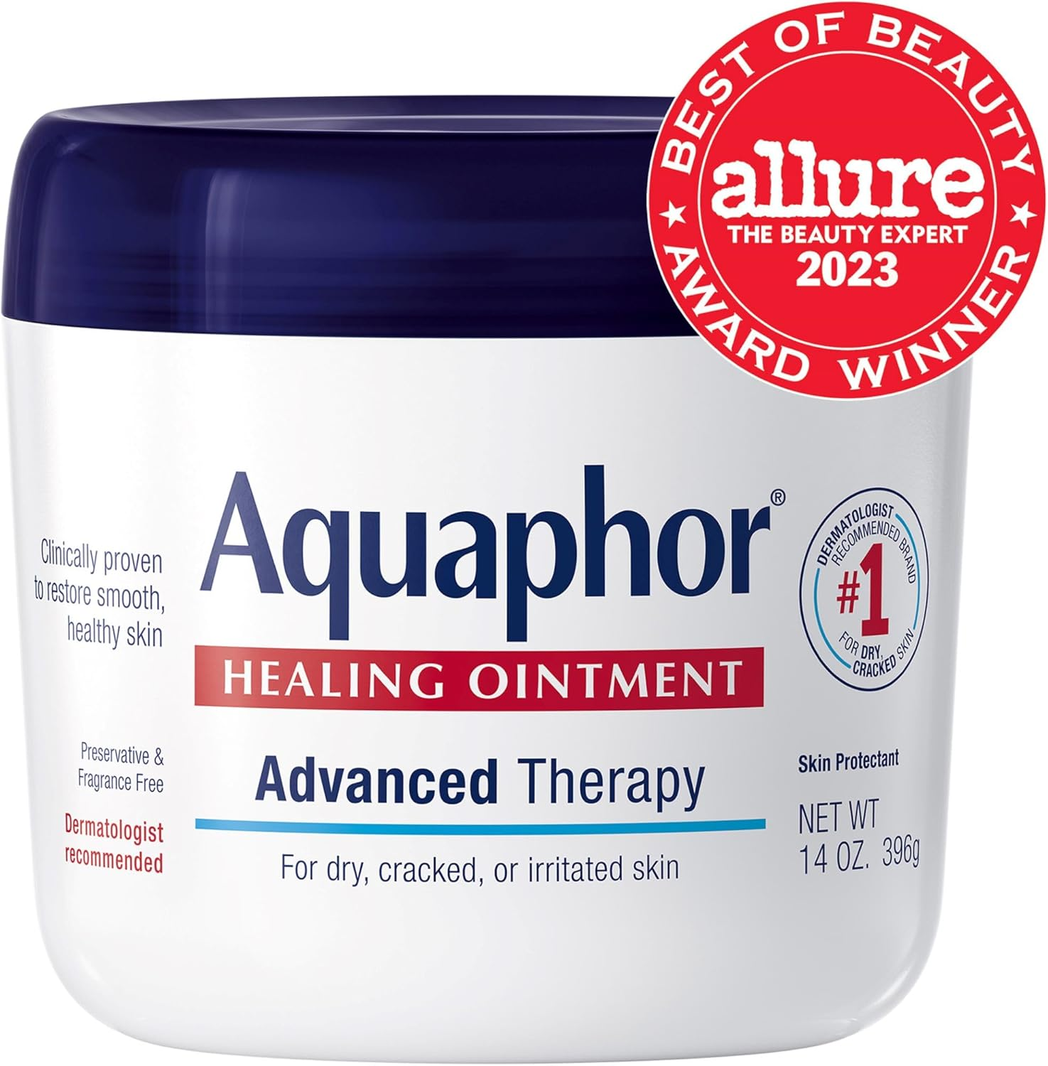 Aquaphor Advanced Therapy Healing Ointment Skin Protectant 14 Ounce Jar image number 3