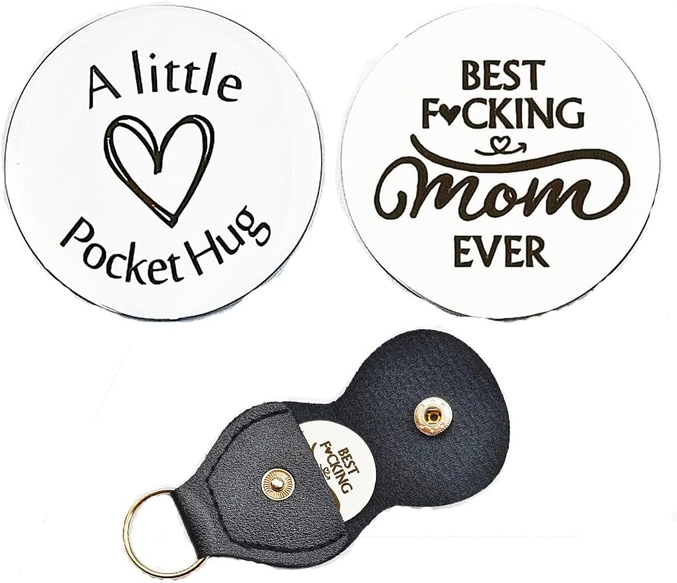 Long Distance Relationship Friendship Gifts for Women Men Pocket Hug Tokens Best Friend Christmas Valentines Day Gifts for Boyfriend Girlfriend Pocket Hug Coin Keychain