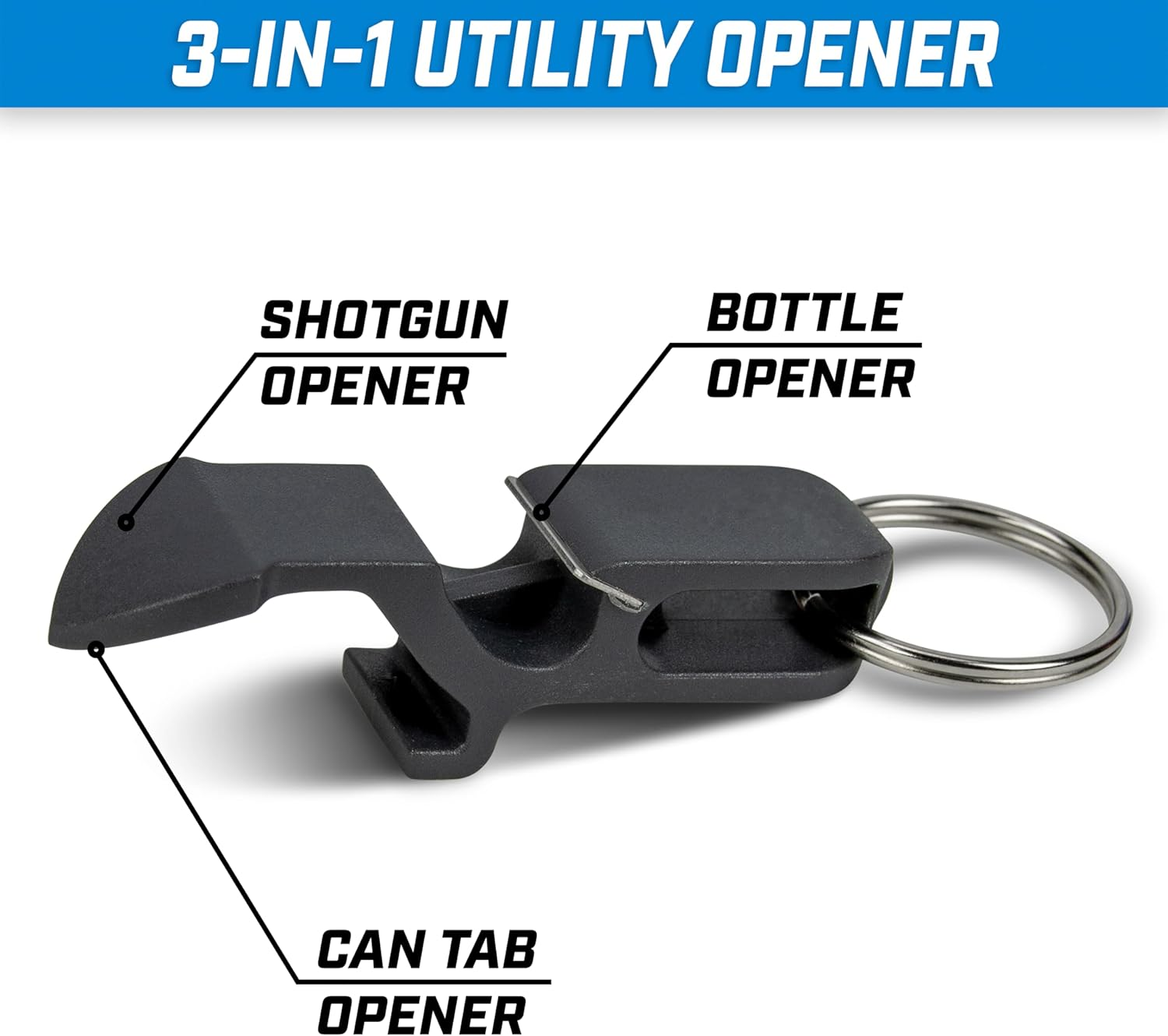Gopong Ultimate Beer Shotgun Opener - Keychain Tool 10 Pack - Great for Party Favors, Tailgating and More - Choose Your Color