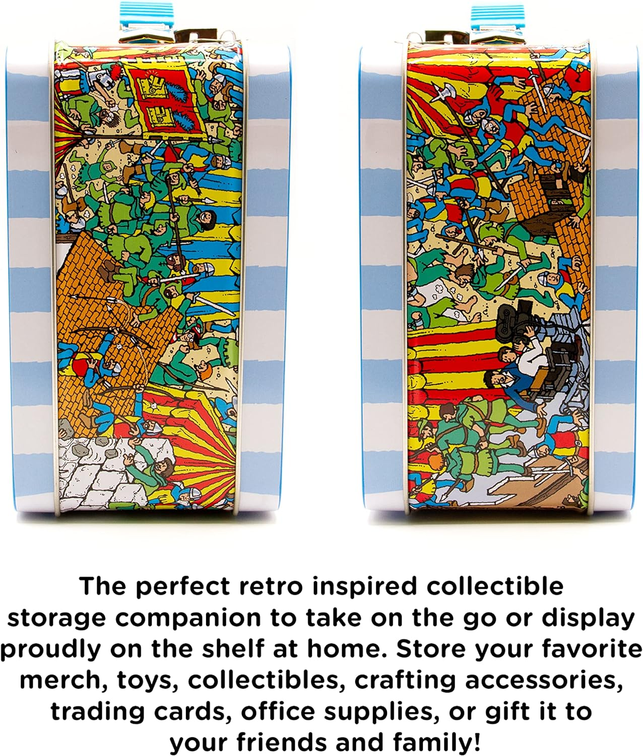 Aquarius Where'S Waldo Tin Carry All Fun Box image number 6