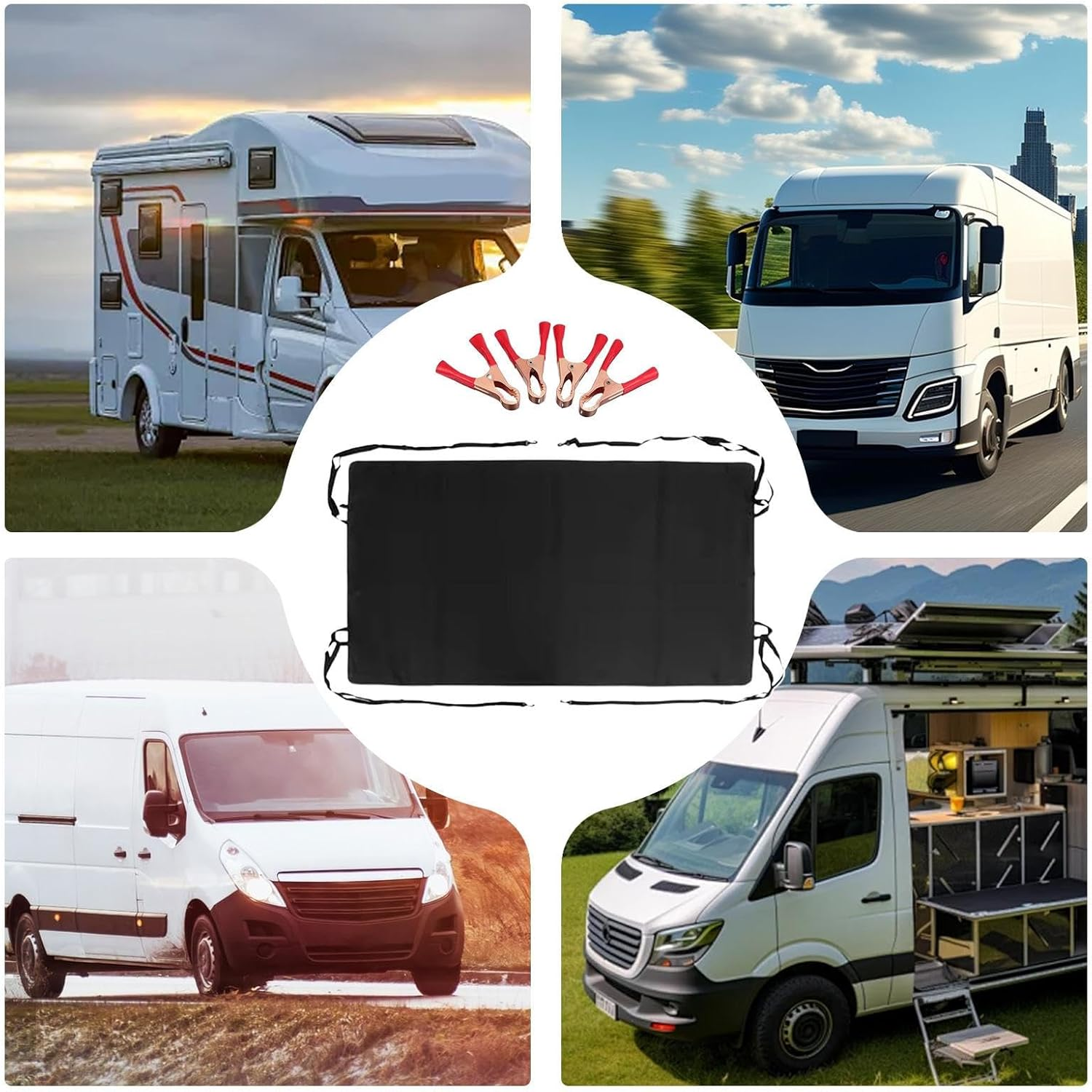 Van Awning,Rear Barn Door Canopy Cover - Weather-Resistant Canopy Rain Protector for Vehicle Outdoor Picnic Travel Beach Road Trip Motorhomes image number 2