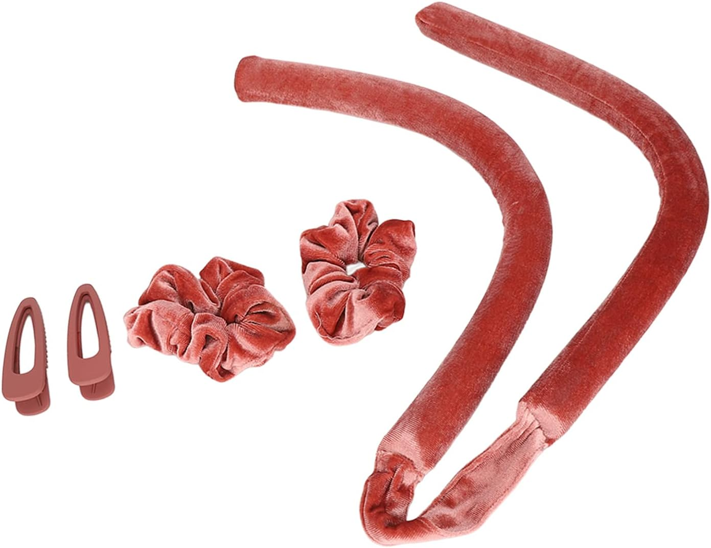 Heatless Curls Roller, Portable Soft Touch Curling Iron with Hairpin Hair Ring Hair Styling Tool image number 1