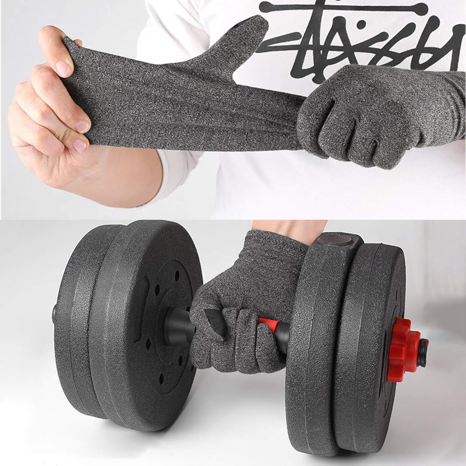 Mingzhe Full Compression Touch Screen Full Finger Glove Rheumatoid Arthritis Hand Support for Women Men Relief for Joint Wrist Thumb Pain image number 3