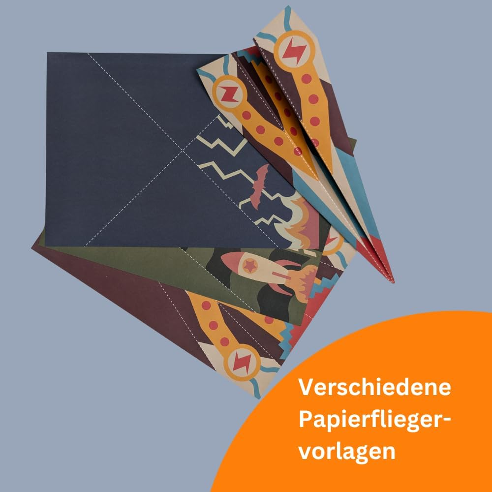 Paper Aeroplane Catapult, Wooden Construction Kit, Paper Aeroplane Educational Toy, Wooden Puzzle, for Children from 6 Years image number 1