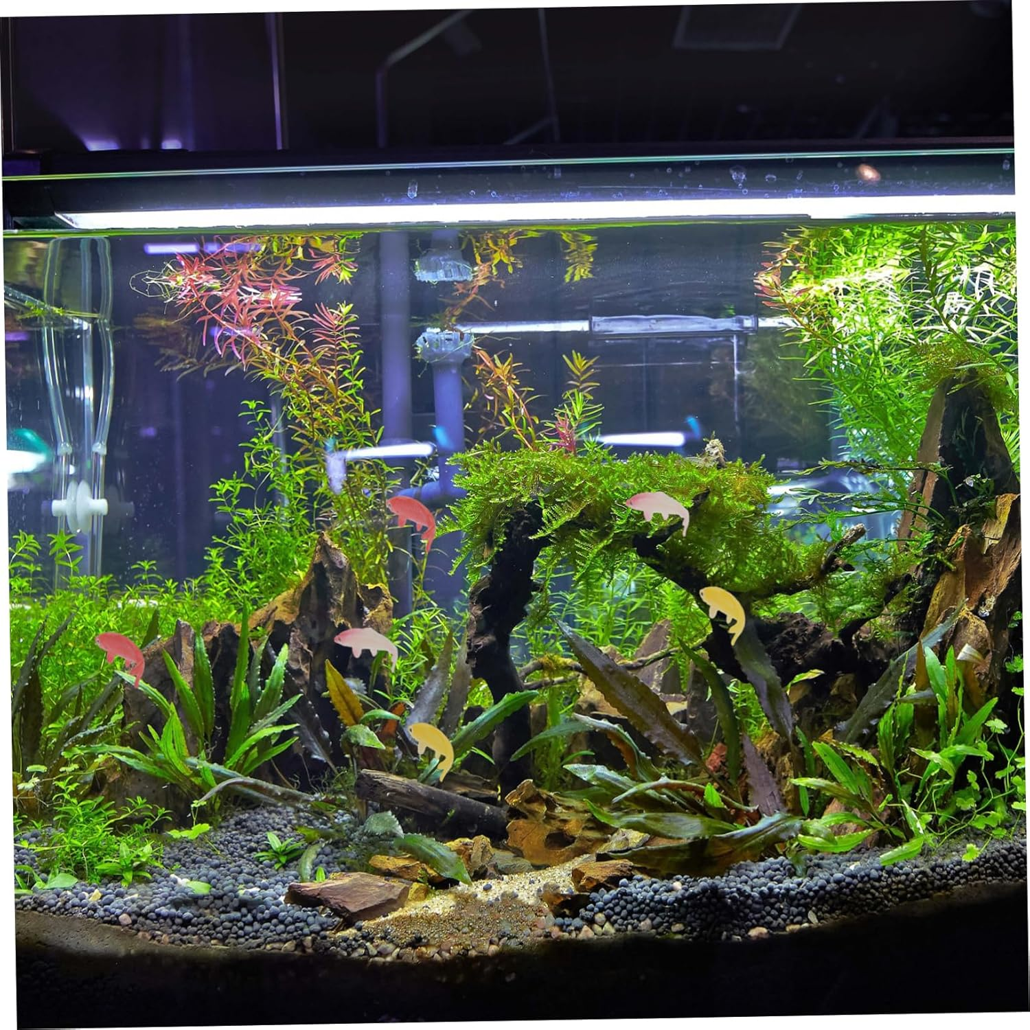 Kisangel 10Pcs Simulated Fancy Carp Fish Figures Aquarium Decor Set Miniature Realistic Fake Fish Ornaments for Tank Decoration Pet Supplies