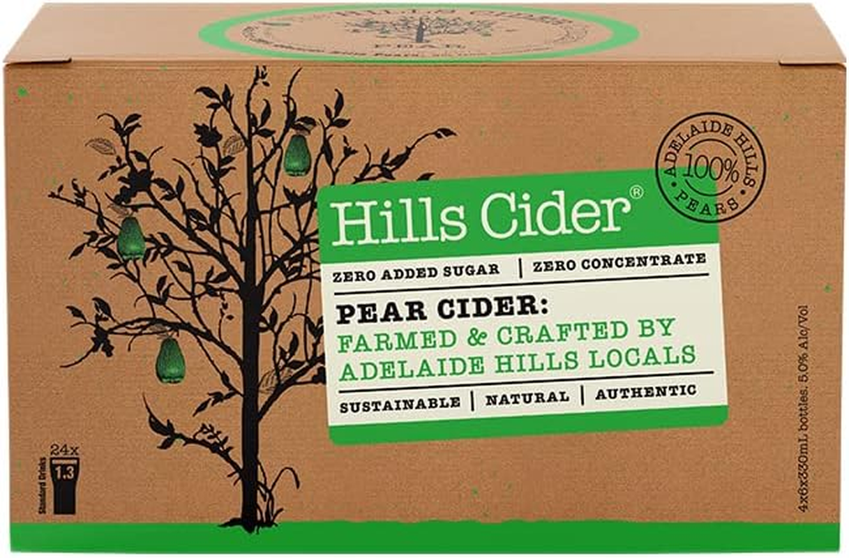 Hills Cider Pear Cider Bottle 330 Ml (Pack of 24) image number 2