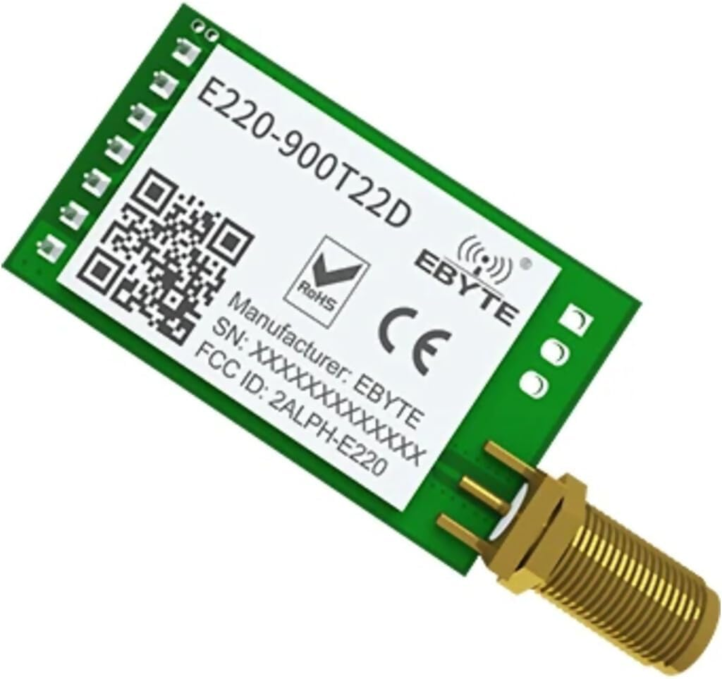 Futech LLCC68 Lora Module, 22Dbm, 850-930Mhz, Ebyte E220-900T22D, UART, SMA, Serial Module Lorawan Transceiver with Antenna image number 2