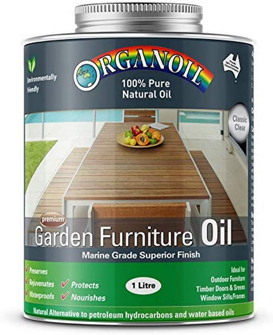 Organoil Tung Oil Garden Furniture Oil Red 1L