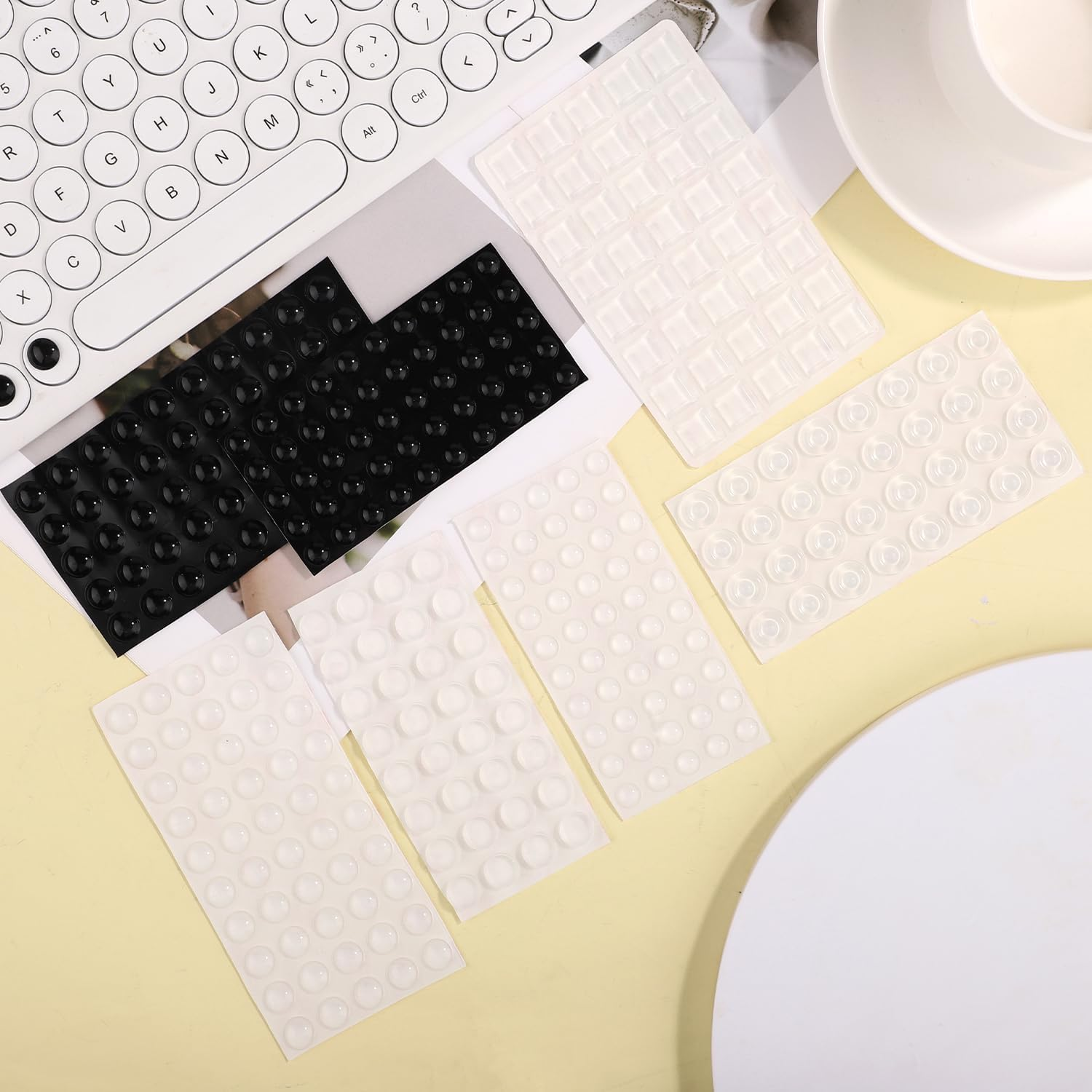 304Pcs Bump Dots for Visually Impaired, Assorted Styles Reading Aids for Blind Raised Touch Stickers Braille Bump Dot Best Gift for Low Vision People