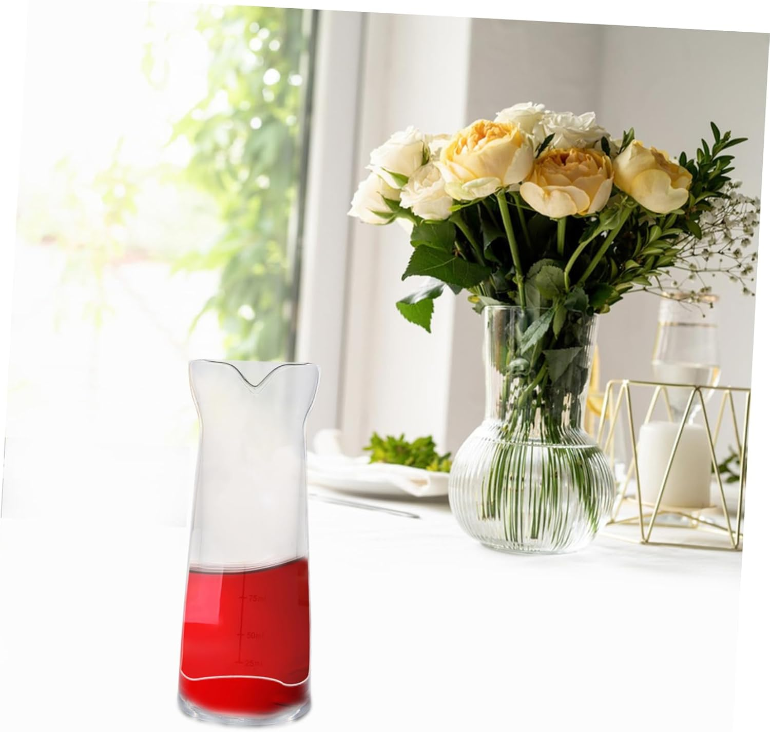 ZUNOXAZ Wine Dispenser and Whiskey Decanter 200Ml Glass Liquid Pitcher Fast Pour Home Bar Use Alcohol Serving image number 2