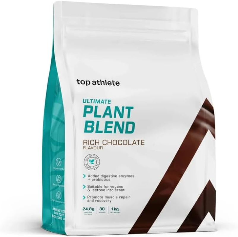 Top Athlete Ultimate Plant Blend I 100% Plant Based Protein Powder I Non-Gmo, High Protein I Vegan I Good for Pre/Post-Workout or Meal Replacement I 1Kg, 30 Servings (1KG, Vanilla Bliss) image number 1