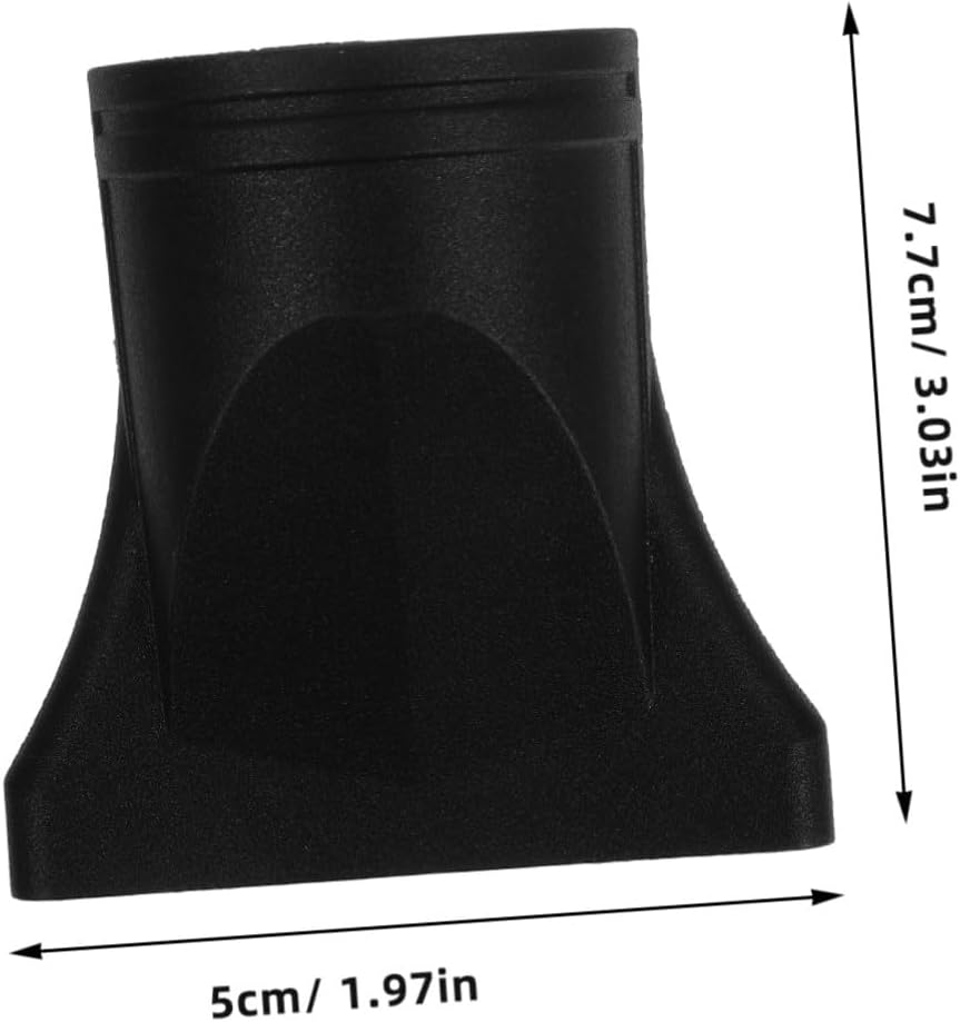 WOFASHPURET 10 Pcs Hair Dryer Nozzle Attachments Heat Resistant Concentrator Tips Black for Even Airflow and Hair Protection Styling image number 4