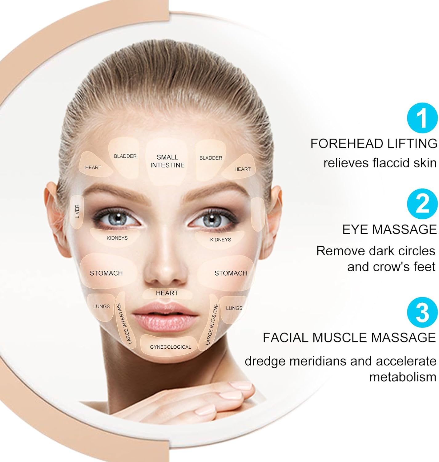 4PCS Massage Tools Acupuncture Pen Self Massage Gua Sha Pointing Pen with Silver Stainless Steel Ear Point Acupuncture Pen with Gold Double Headed Ear Massage Pen image number 4