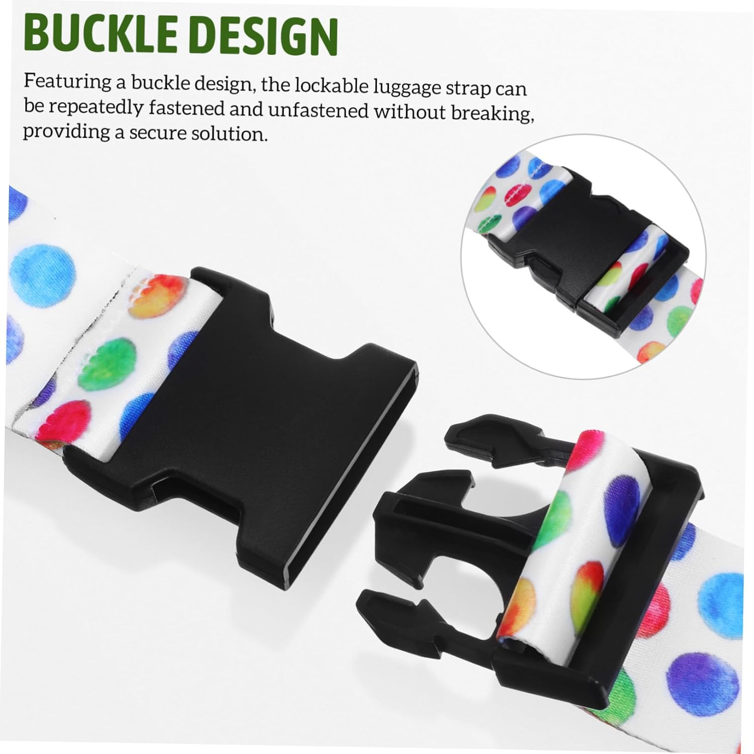 CHILDWEET Adjustable Lockable Luggage Strap with Polyester Material Lightweight Travel Belt for Suitcases Backpacks and Handbags Secure Fastening Multi-Purpose Carry Gear image number 3