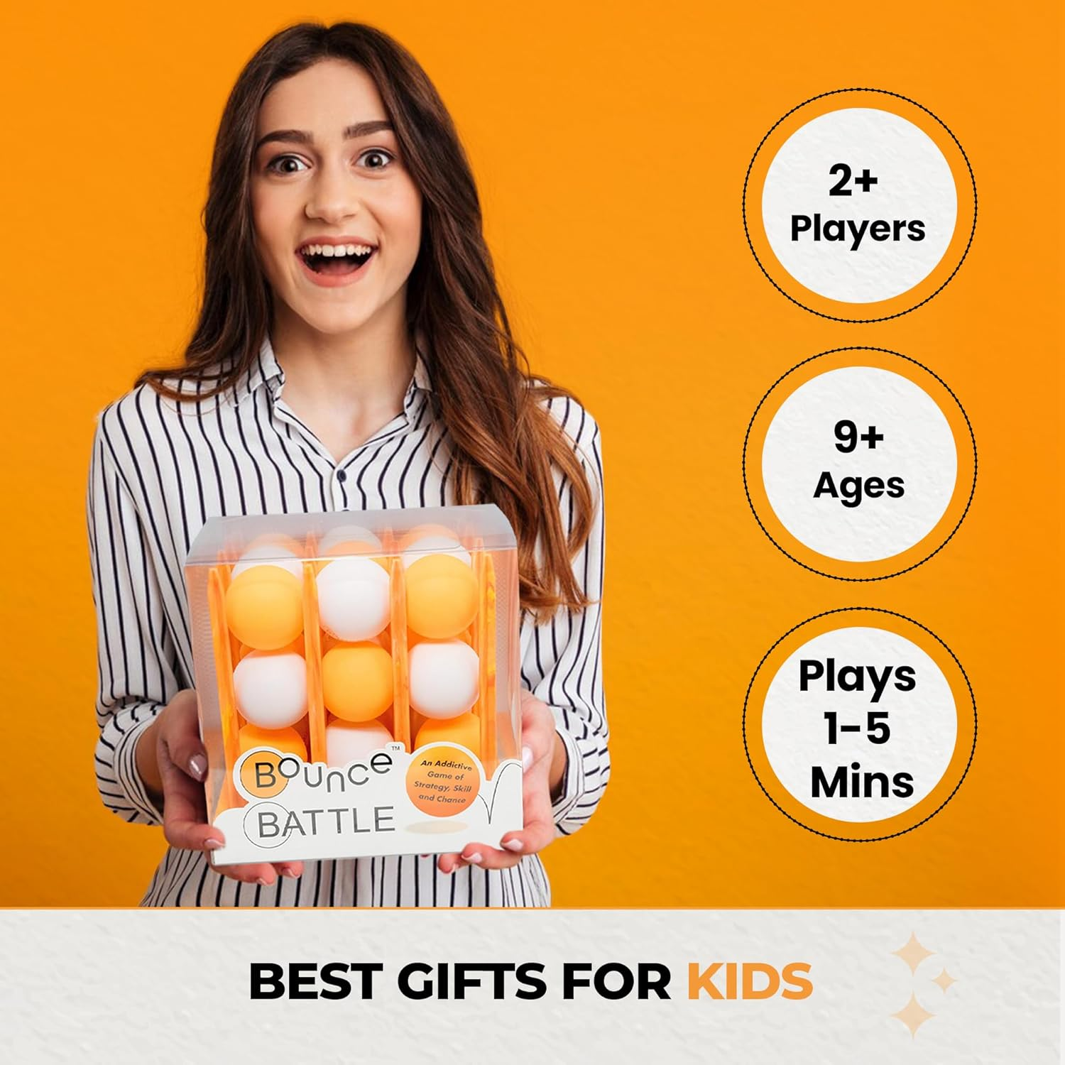 Bounce Battle Marbled Edition Game Set - an Addictive Game of Strategy, Skill & Chance image number 1