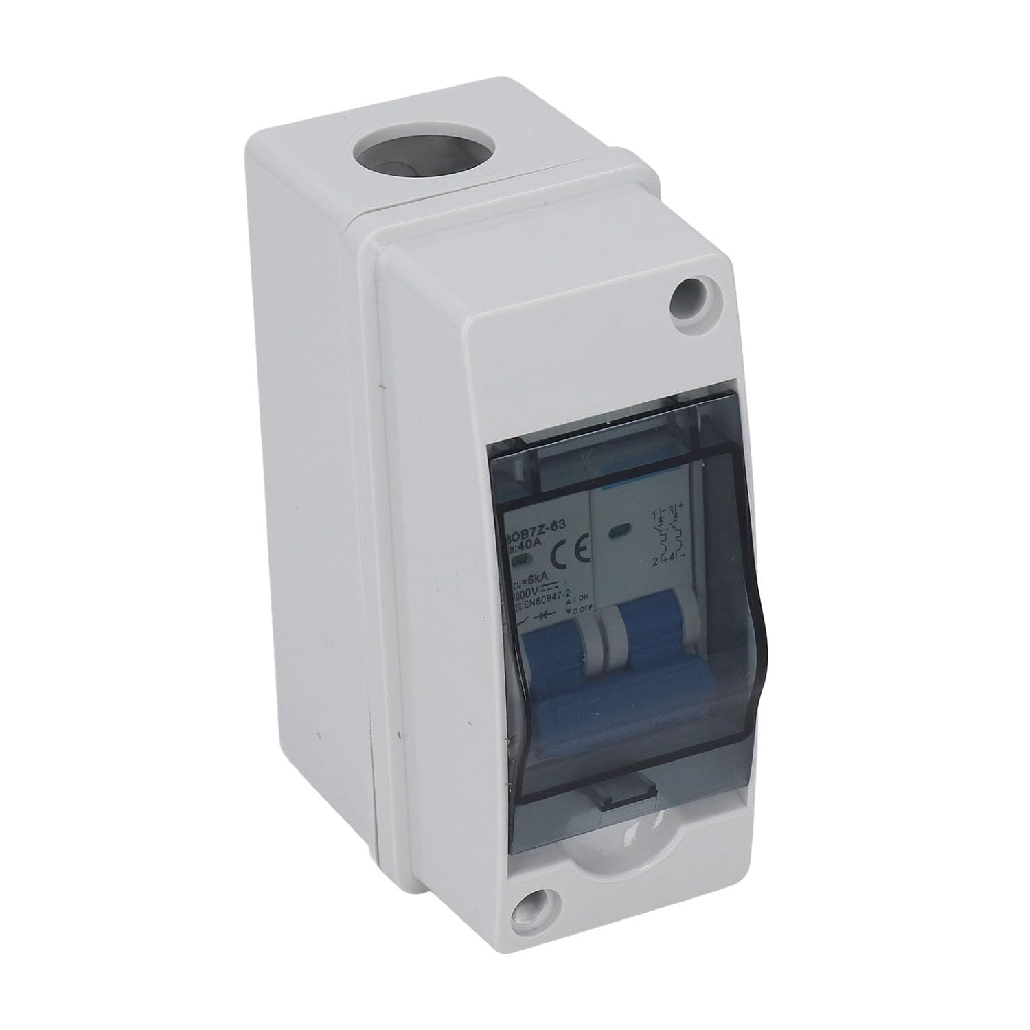 Miniature Circuit Breaker with Transparent Cover for Harsh Weather and Environmental Use, DC Disconnect Switch 40A image number 6