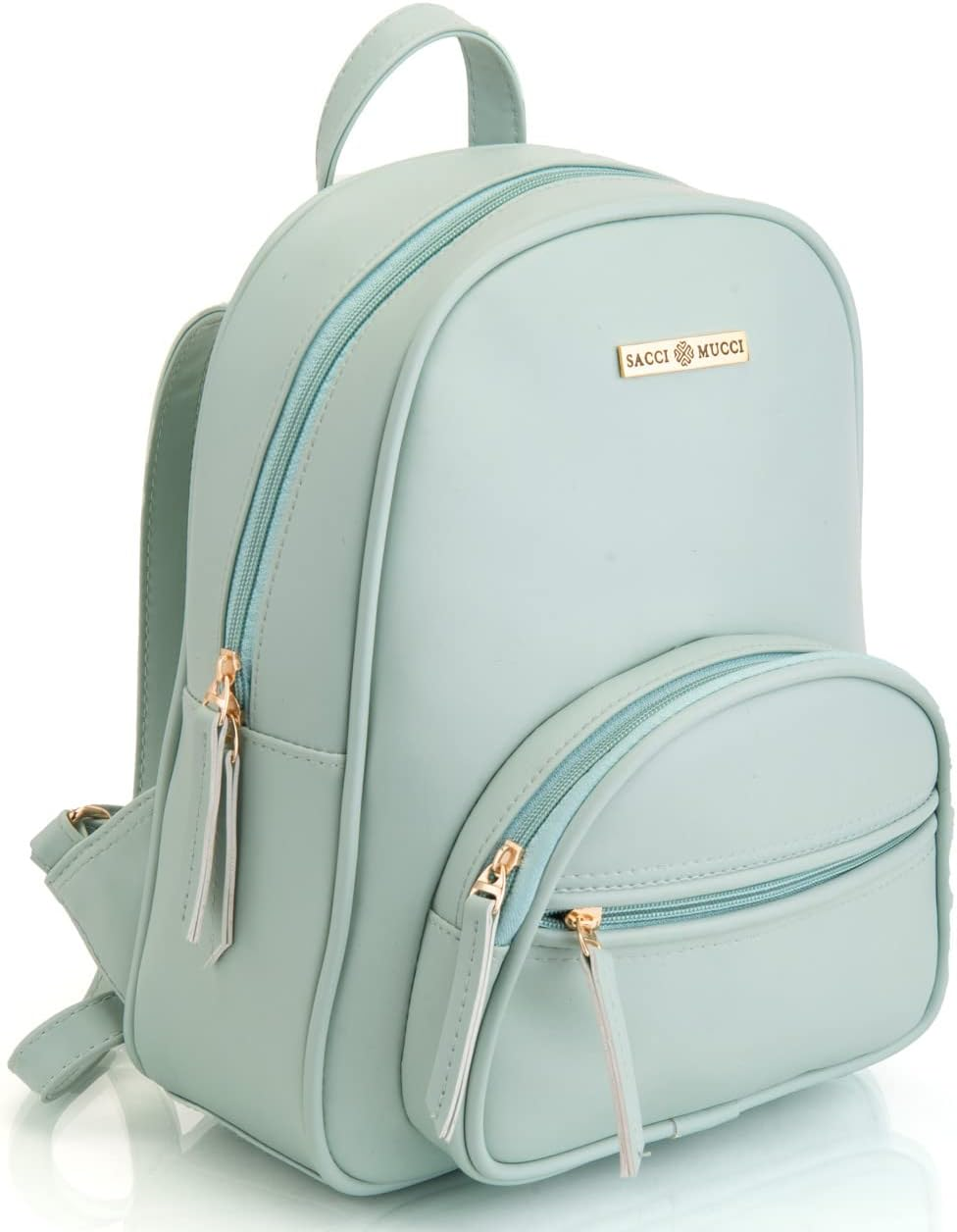 Women'S PU Leather Stylish and Trending Backpack for Office, Daypack, Mini Travel Bag, Casual Backpack - Blush image number 7