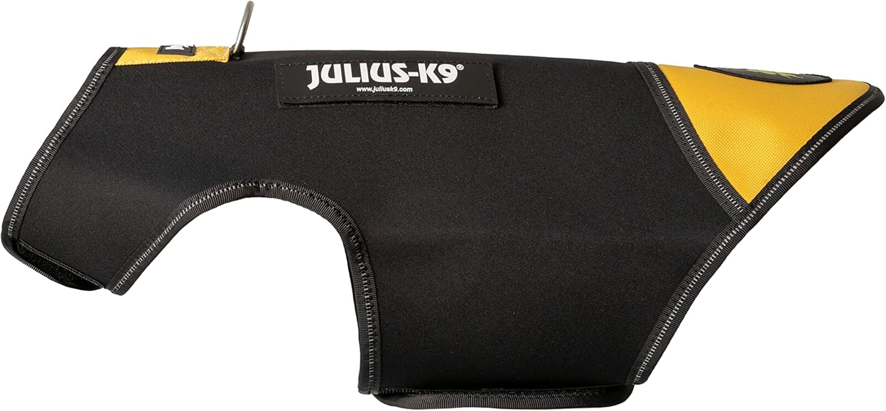 Julius-K9, 16DC-IDC-S, IDC Neoprene Dog Jacket, Size: S, Harness Size: Mini, Black and Yellow image number 2