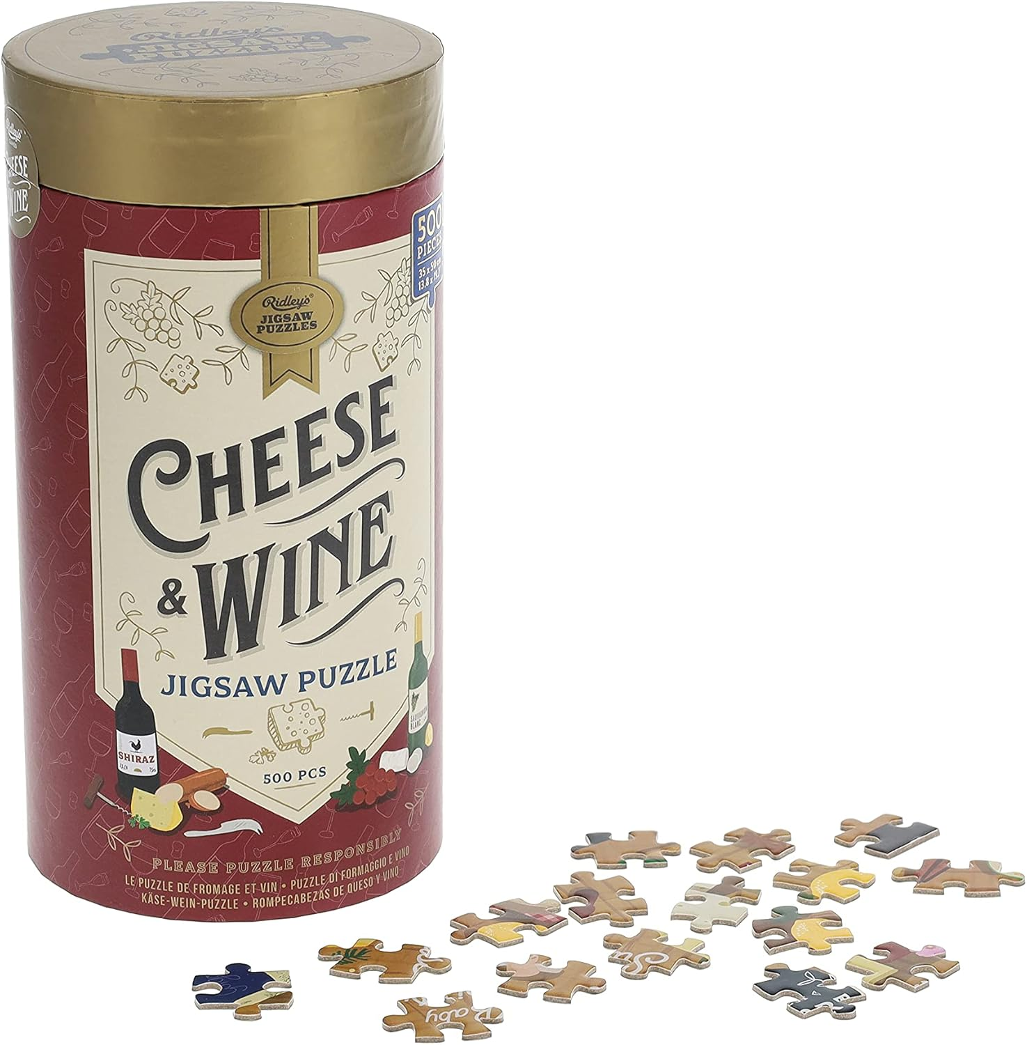 Ridley'S Cheese and Wine Jigsaw Puzzle (500 Pieces) image number 3