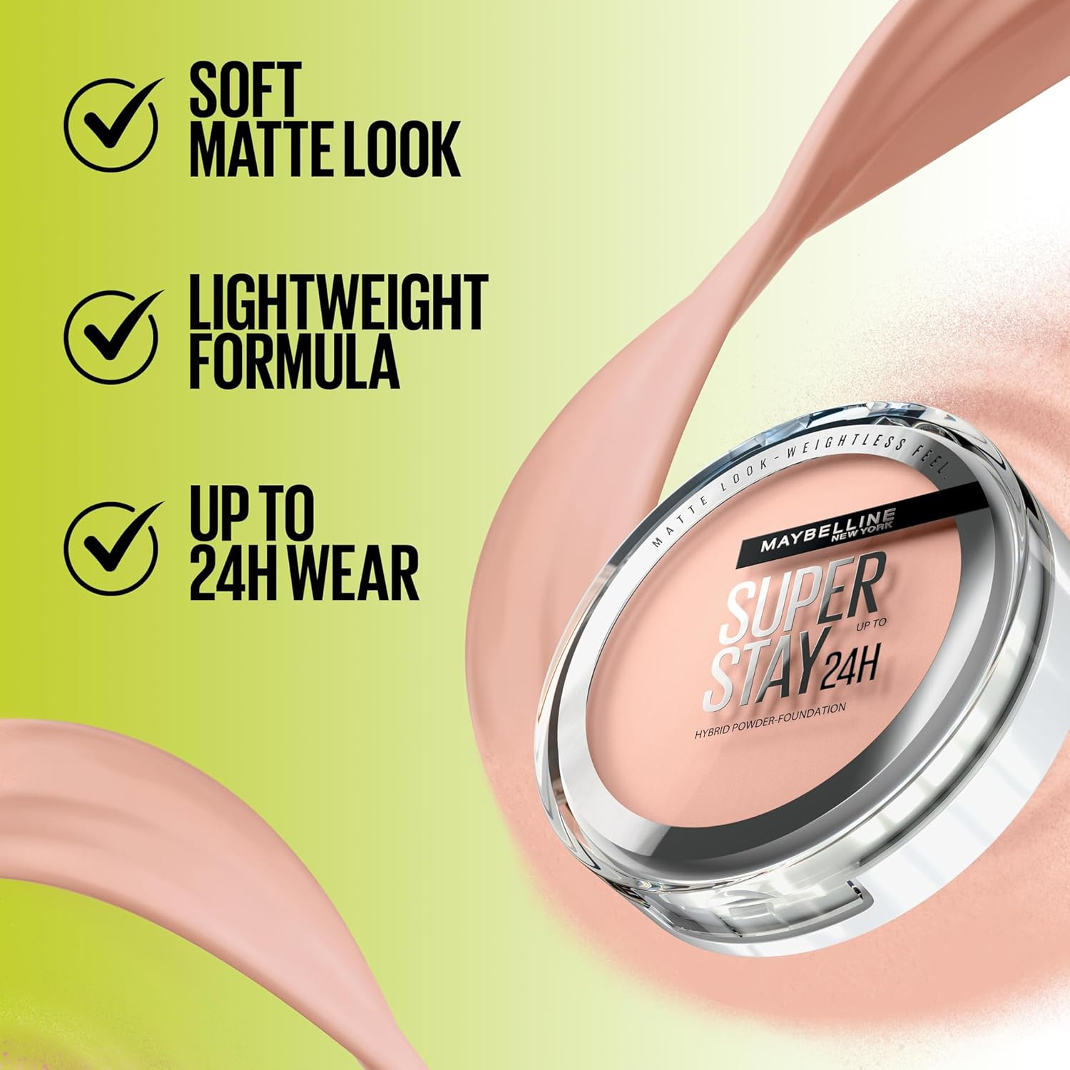 Maybelline New York Superstay 24H Hybrid Powder Foundation in Nude Beige image number 5