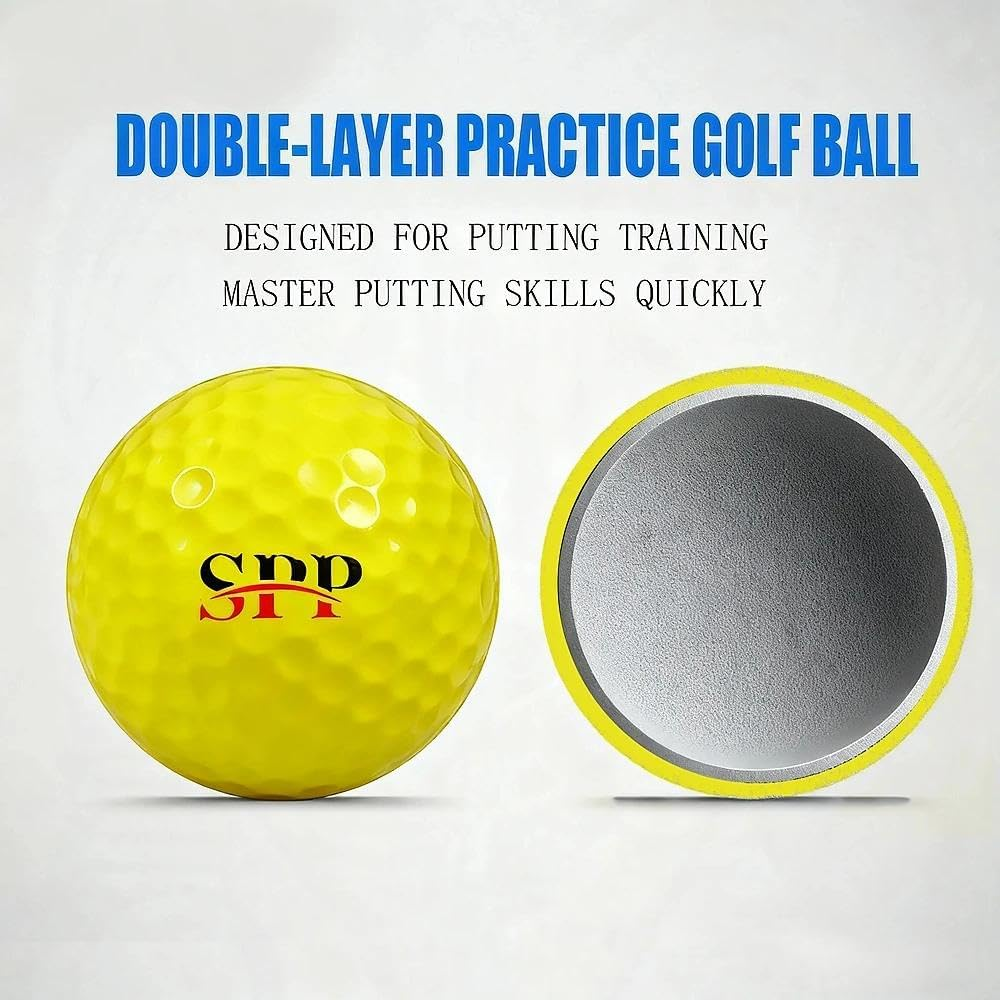 SPP Golf Balls for Practice & Competition, Durable&Double Layer，Premium High Elasticity Rubber Core for Golfers， Training Golf Balls for Indoor Outdoor image number 4