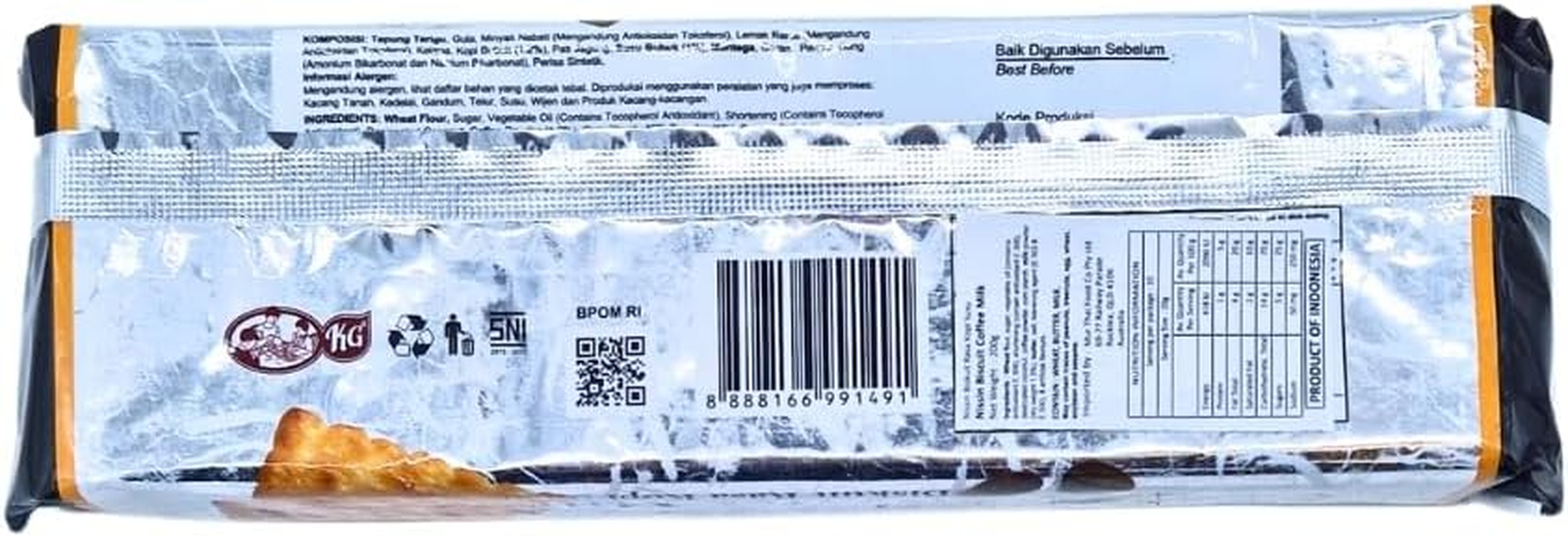 Nissin Coffee Milk Biscuits 200G (Pack of 2) image number 1