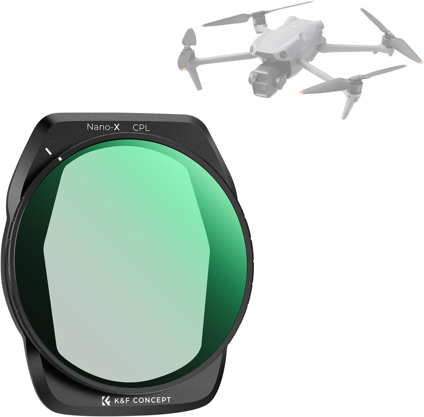 K&F Concept CPL Filter Compatible with DJI Air 3S, Drone Lens Polarizers Filters for Air 3S, Lightweight Multi-Coated Top Optical Glass Filter Drone Camera Lens Accessories image number 4