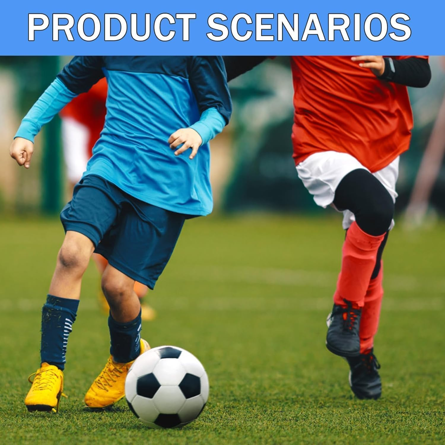 SZHENGSHAN Mini Football Shin Guard, 4Pcs, Small, Black, Multi-Sport, Shin Guard image number 5