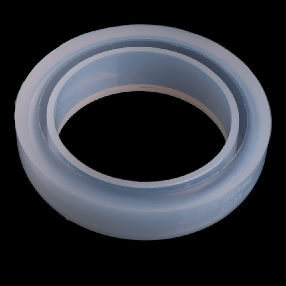2X Silicone Mold Casting Mould DIY Bangle Jewelry Tool Kit Resin Bracelet Making 90Mm
