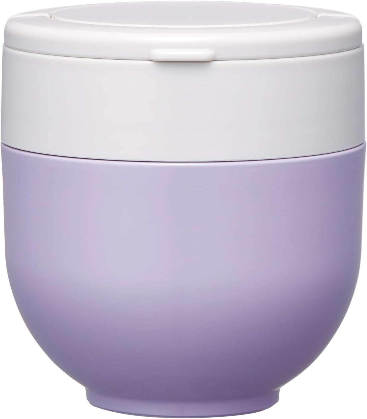 Skater LDNO6AG Insulated Lunch Jar, 19.4 Fl Oz (540 Ml), Includes Folding Handle, Antibacterial, Lilac Gray image number 2