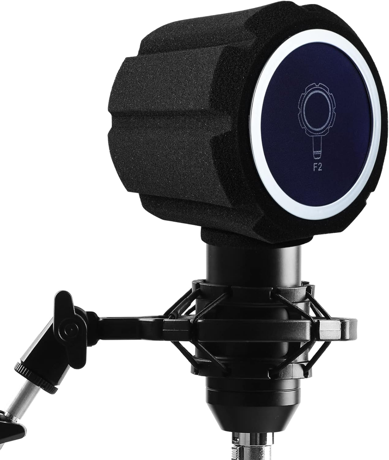 Microphone Pop Filter, Wind Shield Acoustic Filter for Record Studios, Mic Sound-Absorbing Foam, Vocal Isolation Foam Ball, Noise Canceling Sponge Microphone Windscreen