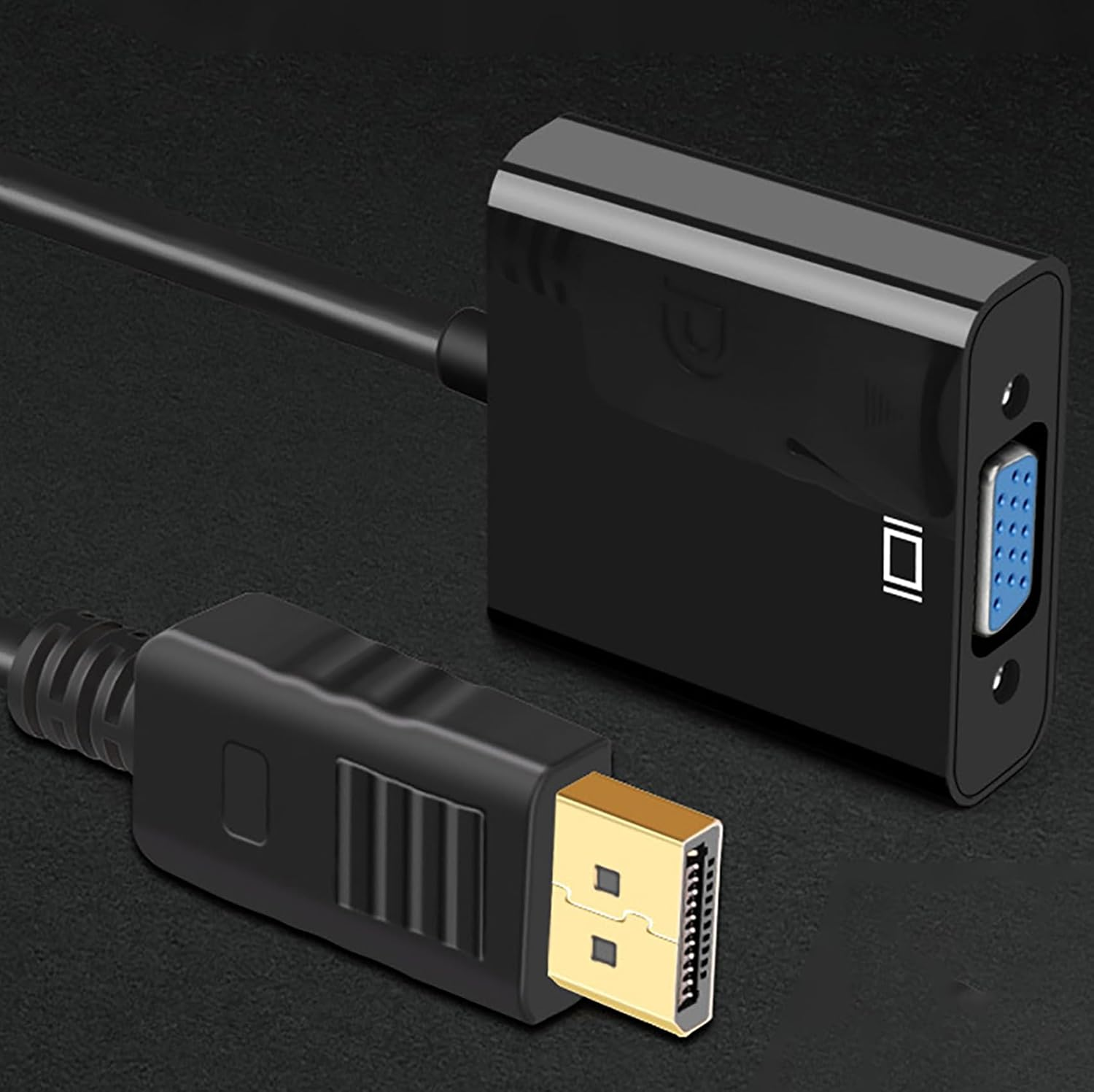 Tunghey 2Pack Displayport (DP) to VGA Adapter, Gold-Plated Display Port to VGA Adapter (Male to Female) for Computer, Desktop, Laptop, PC, Monitor, Projector, HDTV