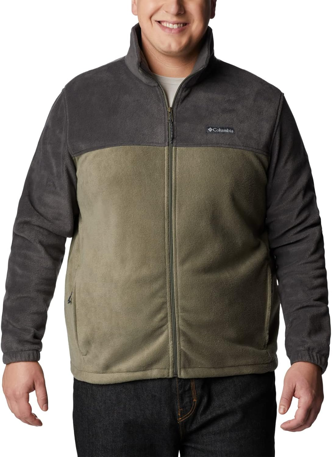 Columbia Men'S Steens Mountain Full Zip 2.0, Shark/Stone Green, Large image number 5