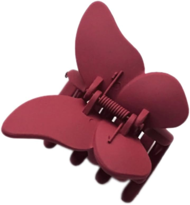Anevous Pack of 2 Women'S Hair Clips, Butterfly Hair Clips, Hair Claw Clips for Thick and Thin Hair, Hair Clips, Hair Clips for Women, Party, Wedding Decoration, Wine Red image number 3