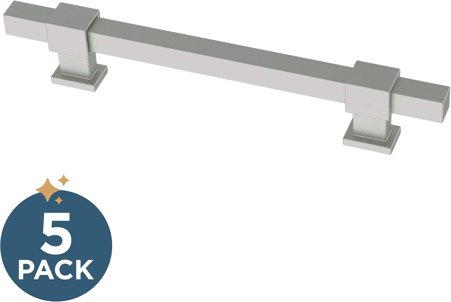 Franklin Brass Square Bar Adjustable Cabinet Pull, 1-3/8" to 6-5/16" (35-160Mm), 5-Pack, Satin Nickel P44368-SNM-B image number 3