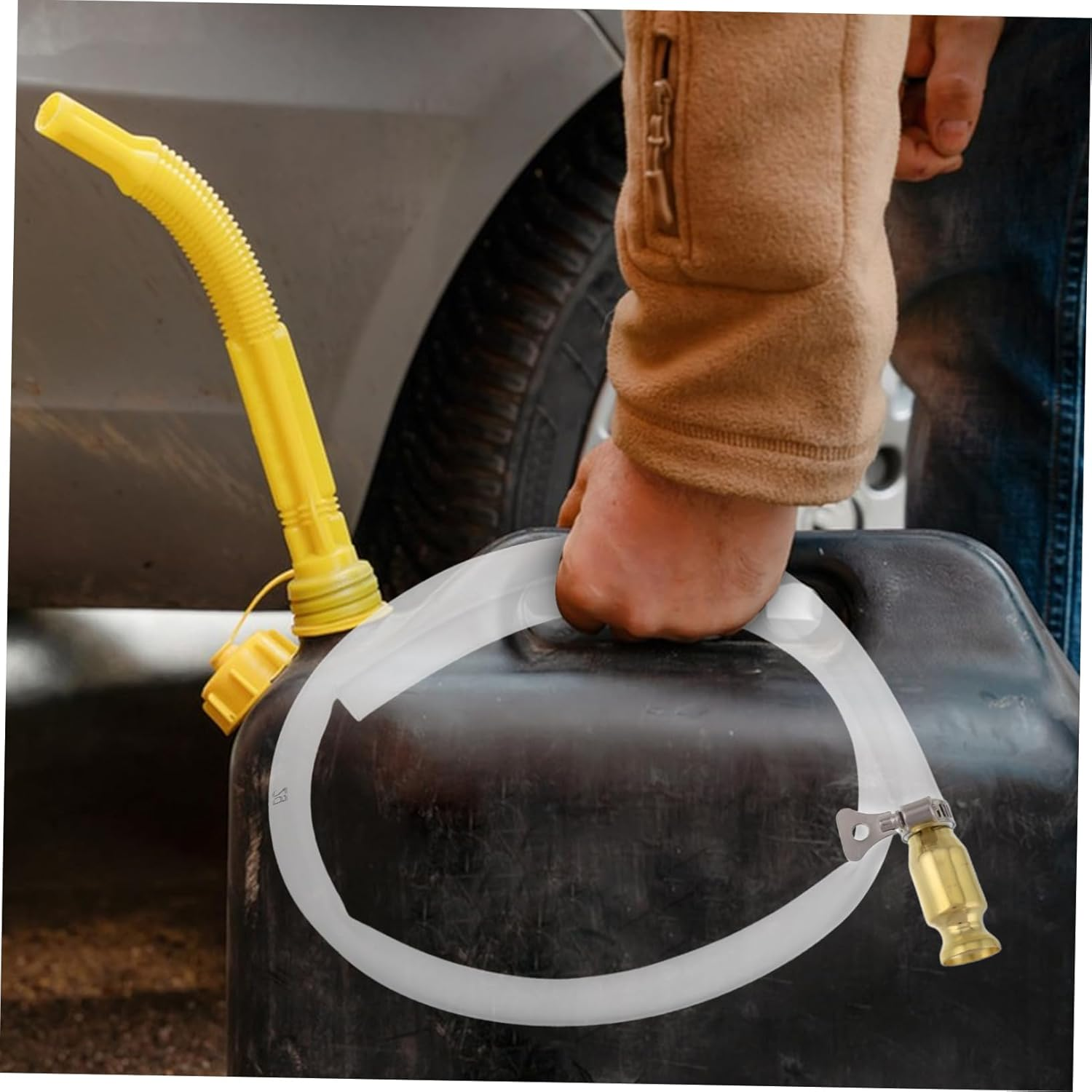 HEALEEP Self-Priming Fluid Extractor Manual Transfer Pump Automotive Brake System Bleeding Tools for Transmission Fluid and Fuel Transfer image number 2