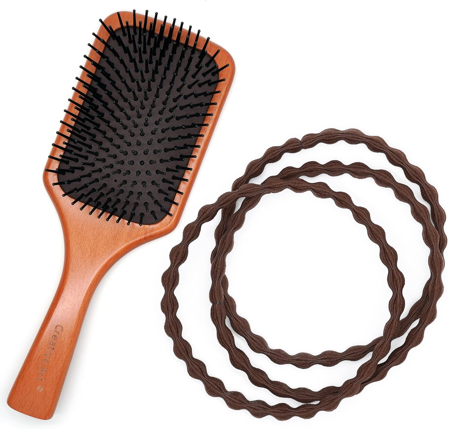 12-Pack 4X Extra Long Hair Ties - Ideal for Dreadlocks, Curly, Extra Thick Hair - Durable, Oversized, and Gentle Ponytail Holders, XXX, Brown - Brown image number 6