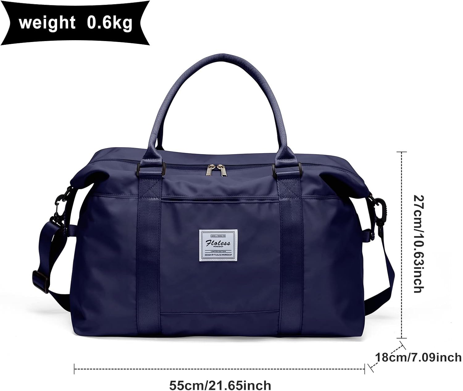 Womens Travel Bags, Weekender Carry on for Women, Sports Gym Bag, Workout Duffel Bag, Overnight Shoulder Bag Fit 15.6 Inch Laptop image number 3