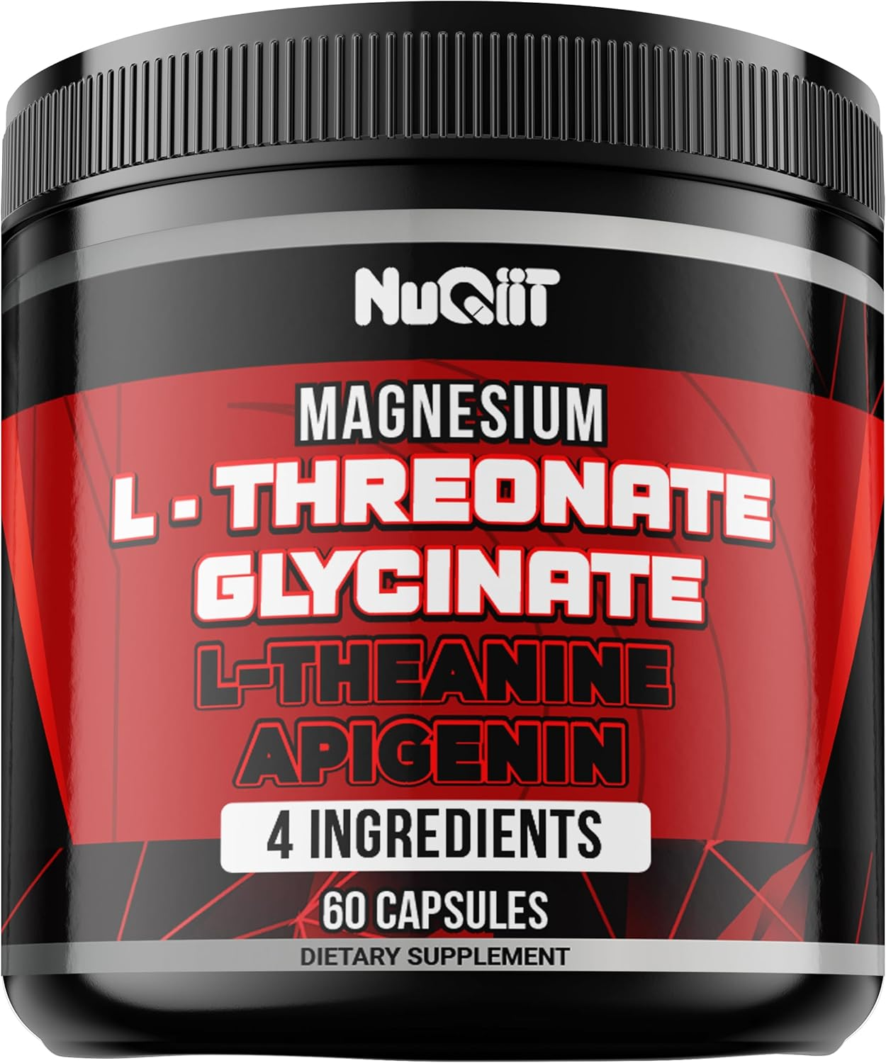 60 Capsules - Magnesium L-Threonate Capsules 500Mg Magnesium Glycinate 500Mg L-Theanine 200Mg & Apigenin 50Mg image number 6